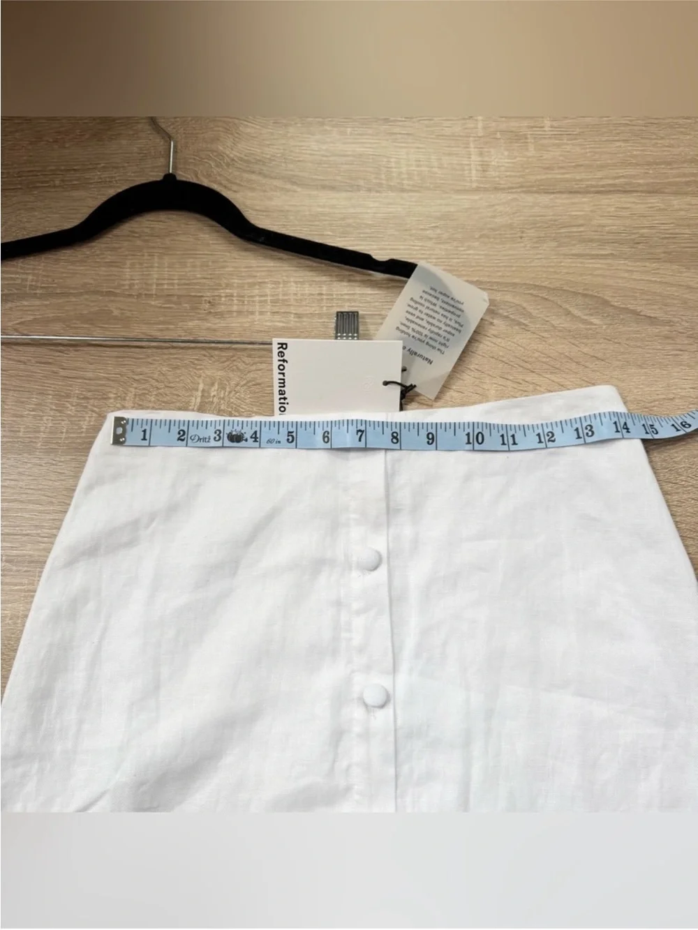 NWT Reformation Andi Linen Maxi Skirt White 2 - Picture 9 of 12